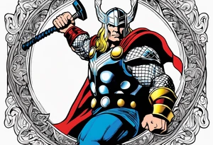The Mighty Thor from the 1980's comics tattoo idea