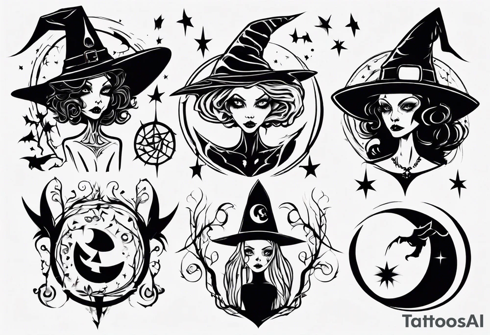 witch tattoo idea