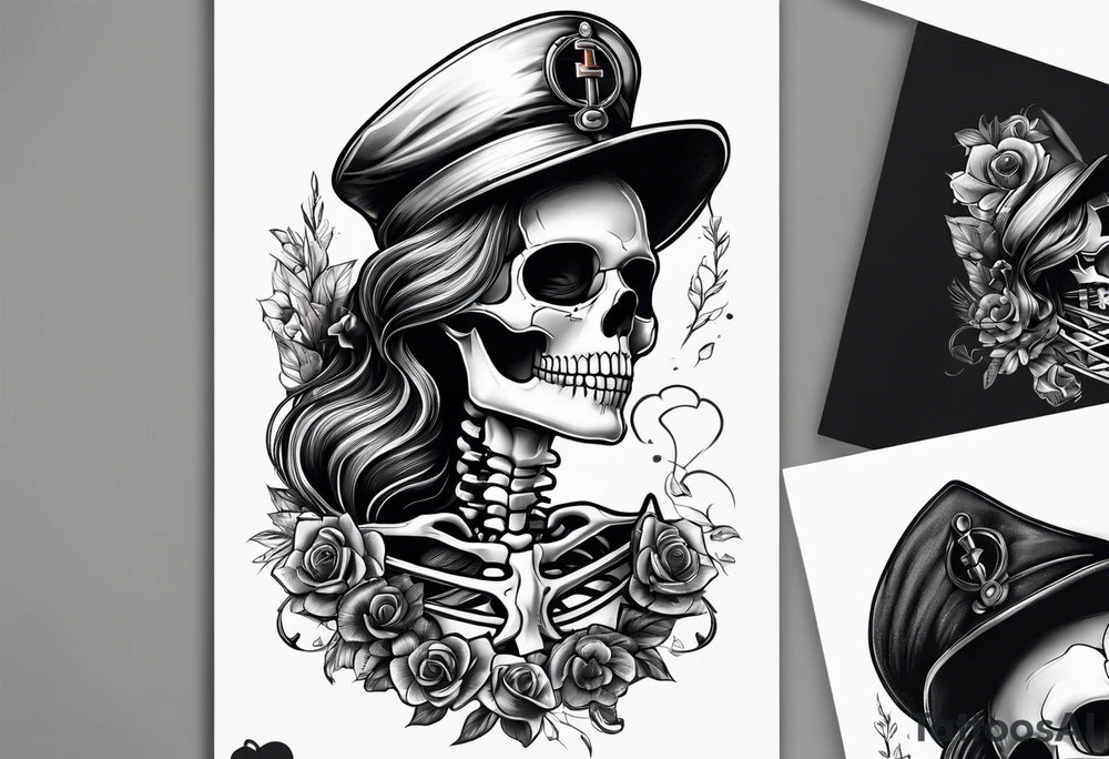 Nurse skeleton. tattoo idea