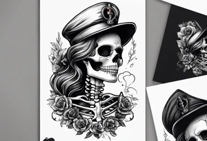 Nurse skeleton. tattoo idea
