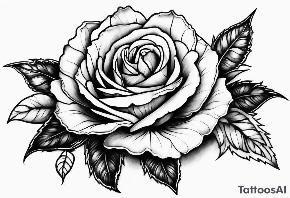 Dead rose tattoo idea