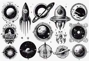 Space tattoo idea