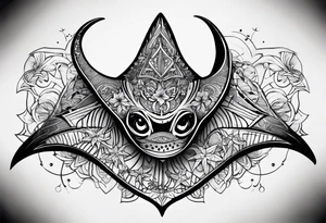 A manta ray with a star fish as a Polynesian tattoo. A smaller tattoo for female forearm or wrist. tattoo idea
