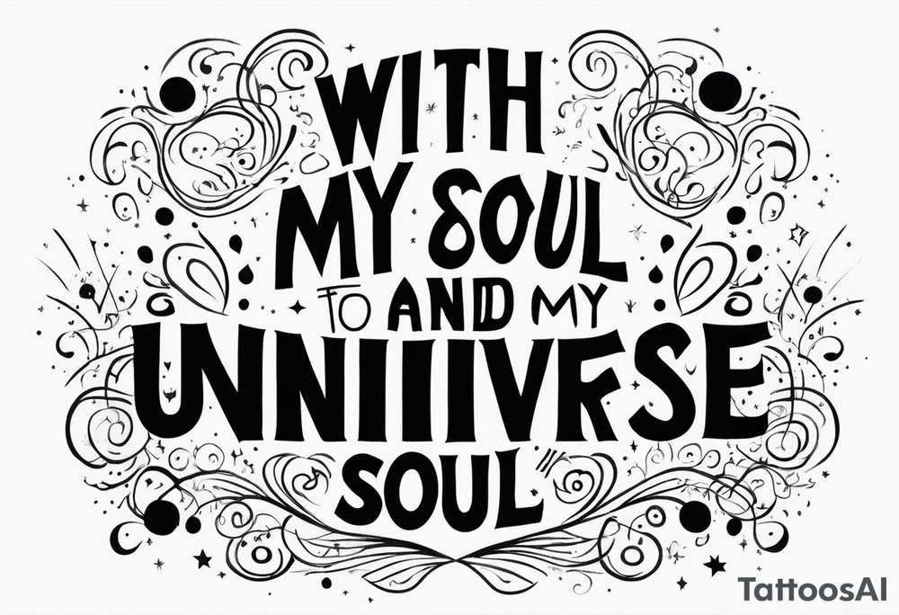 With all my heart and all my soul, to the end of the universe. To infinity and beyond tattoo idea