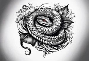 a snake tattoo idea