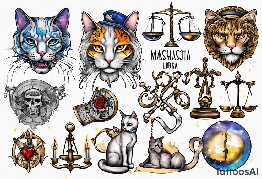 Cat pride Massachusetts libra tattoo idea