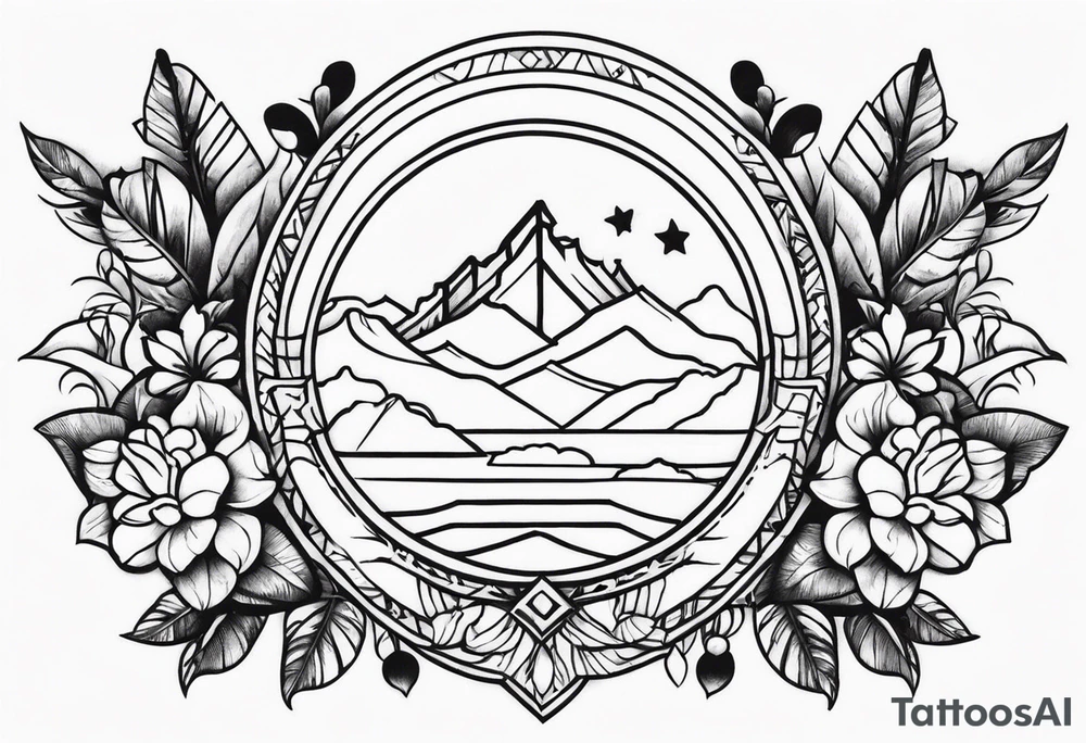 venezuela style tattoo for chest tattoo idea