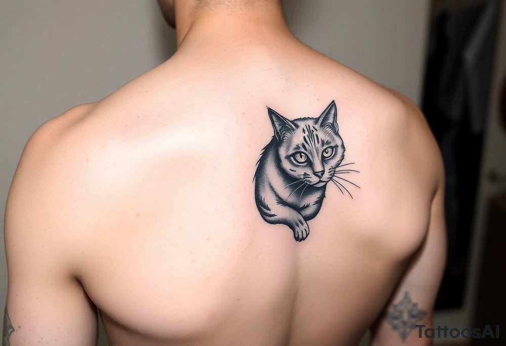 Black Cat tattoo idea