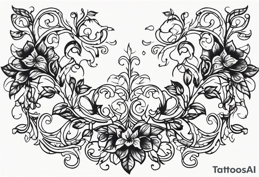 Vintage Vines tattoo idea