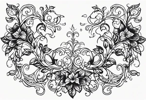 Vintage Vines tattoo idea