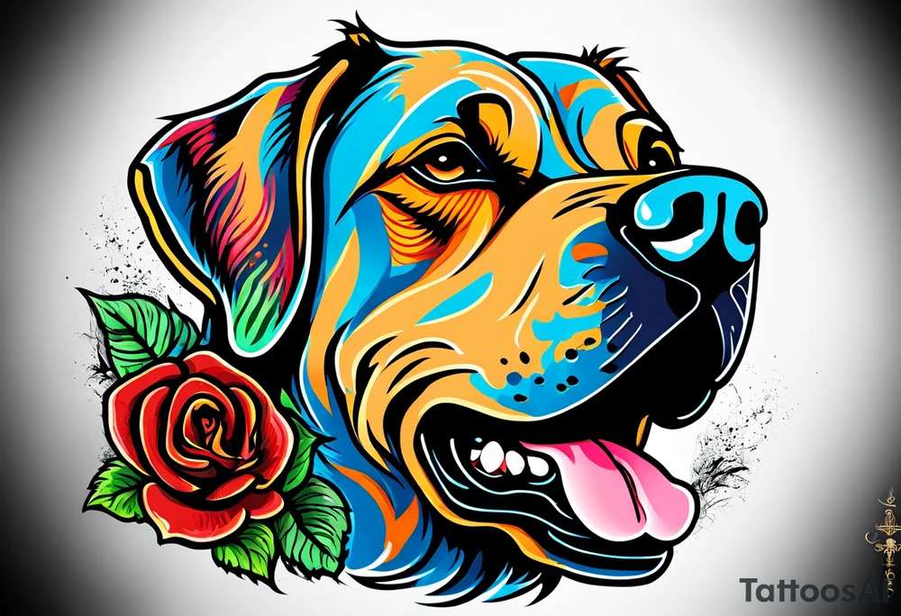 My dog died on 13-11-2023 tattoo idea