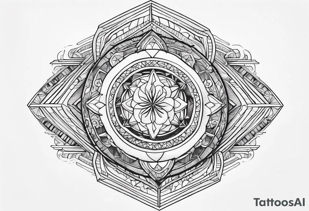 Fine line, earthy elements tattoo idea