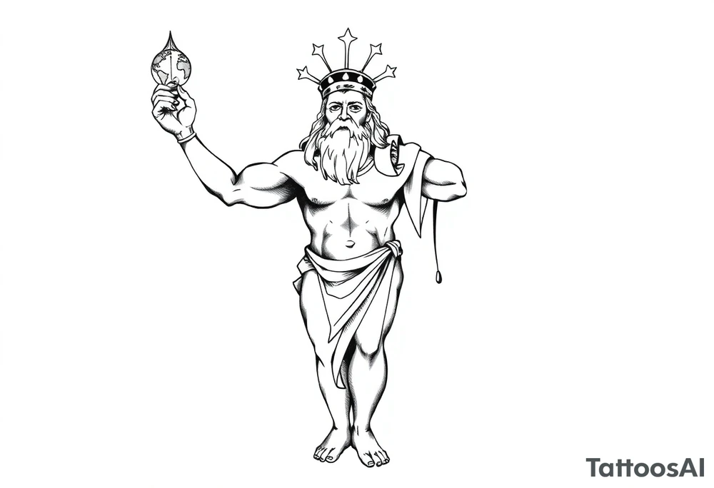 Greek god atlas, holding up the world tattoo idea