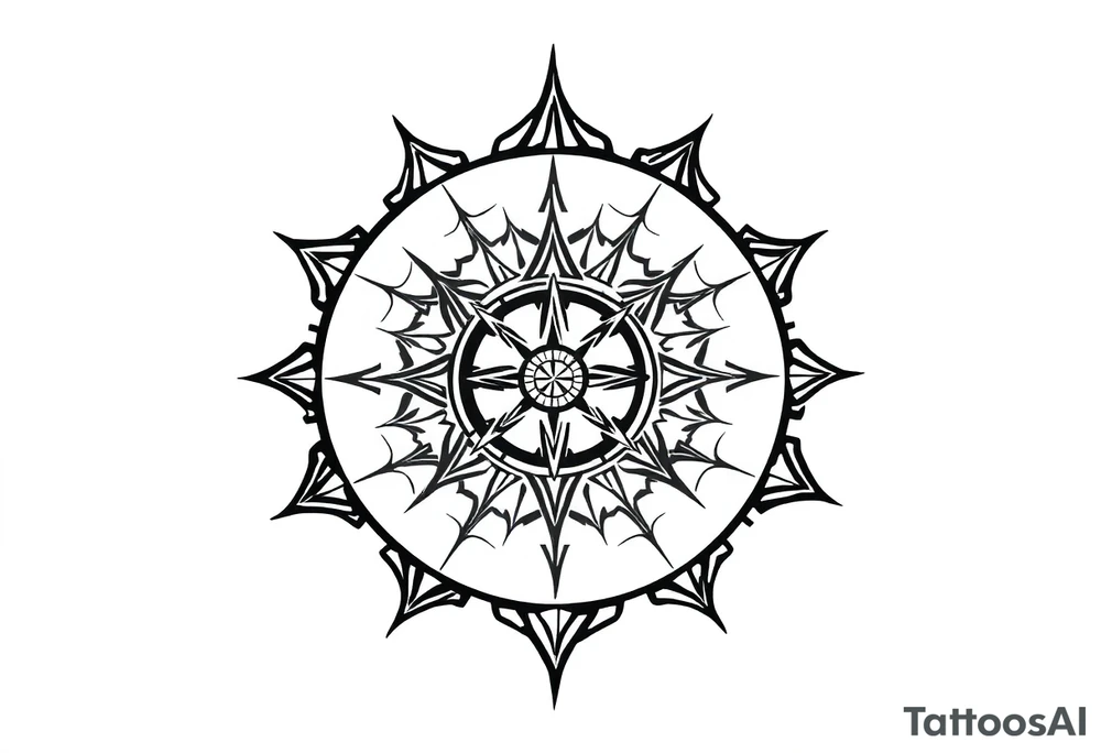 Sundial on the ground tattoo idea