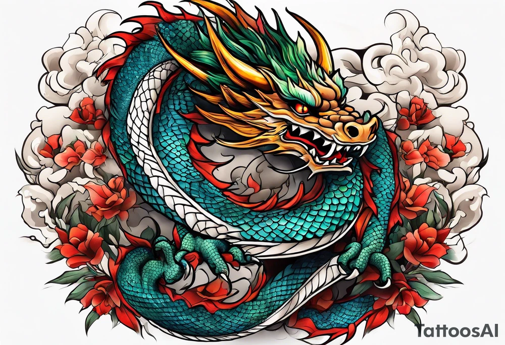 Japonese Dragon tattoo idea