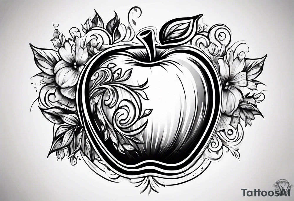 Apple tattoo idea
