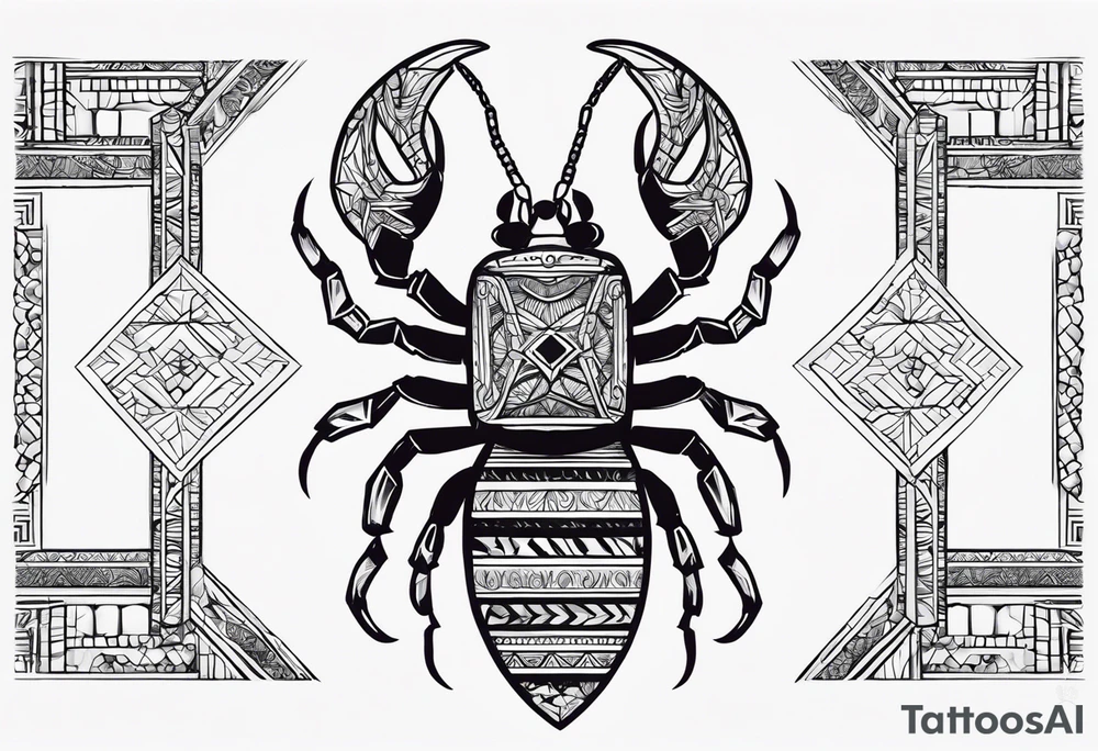 Luke 10:19 bible verse with a scorpion tattoo idea