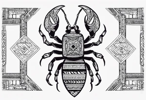 Luke 10:19 bible verse with a scorpion tattoo idea