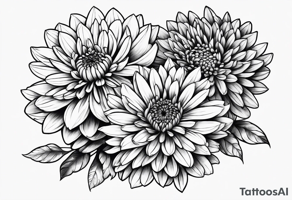 Chrysanthemums tattoo idea