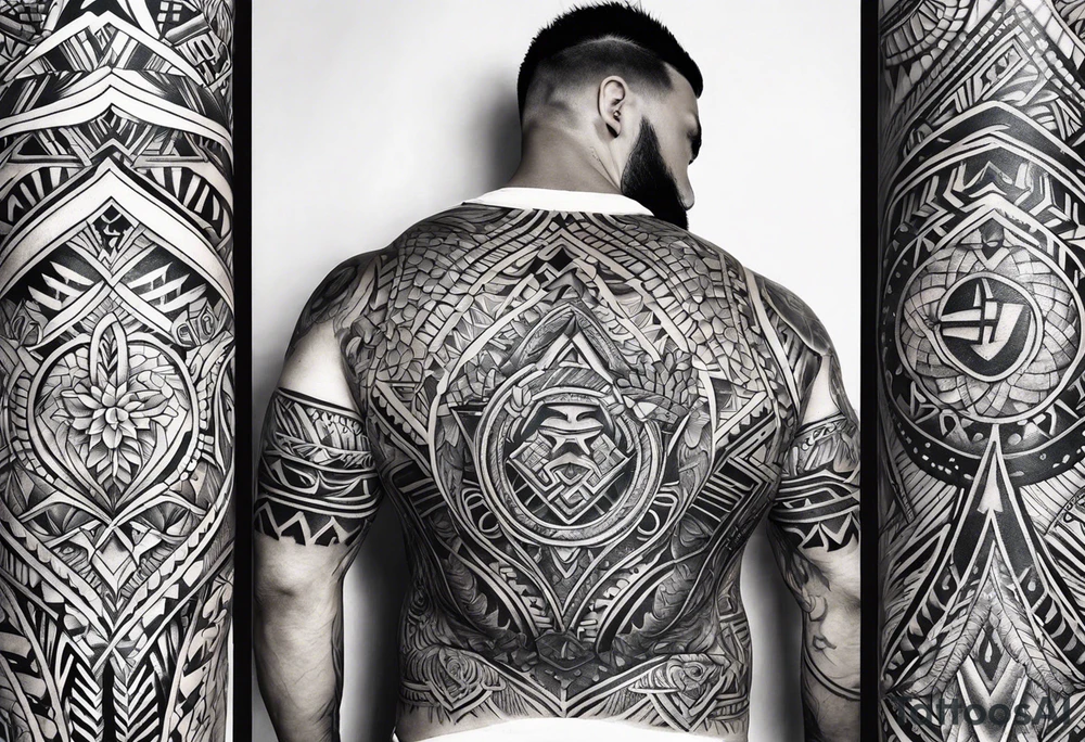 Tattoo for my arm and my chest that's samoan style tattoo idea