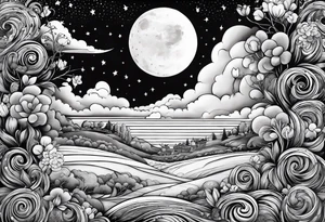 Goodnight moon and goodnight you, when you're all that I think about tattoo idea