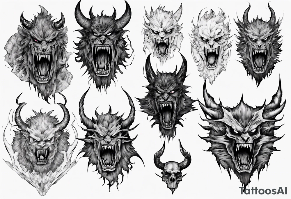 Berserk beast of darkness tattoo idea