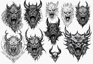 Berserk beast of darkness tattoo idea