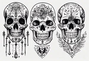 Skeleton hand tattoo idea