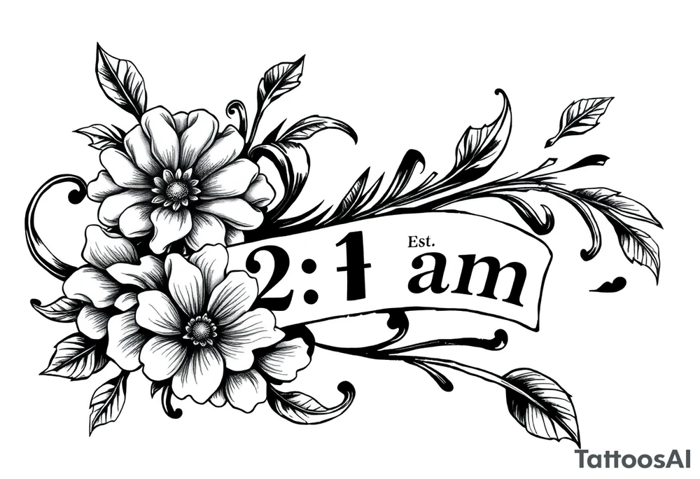 Est. 1991  2:22 am tattoo idea