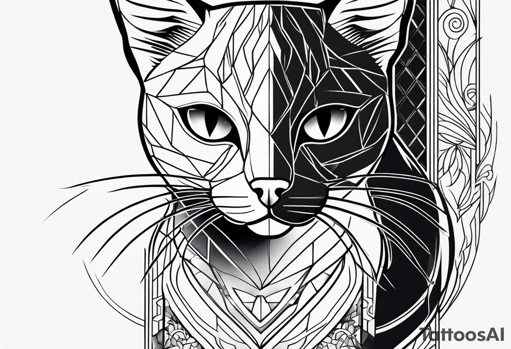 Black Cat tattoo idea