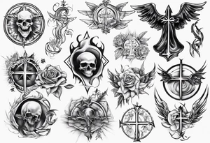 Christian stomach tattoo tattoo idea
