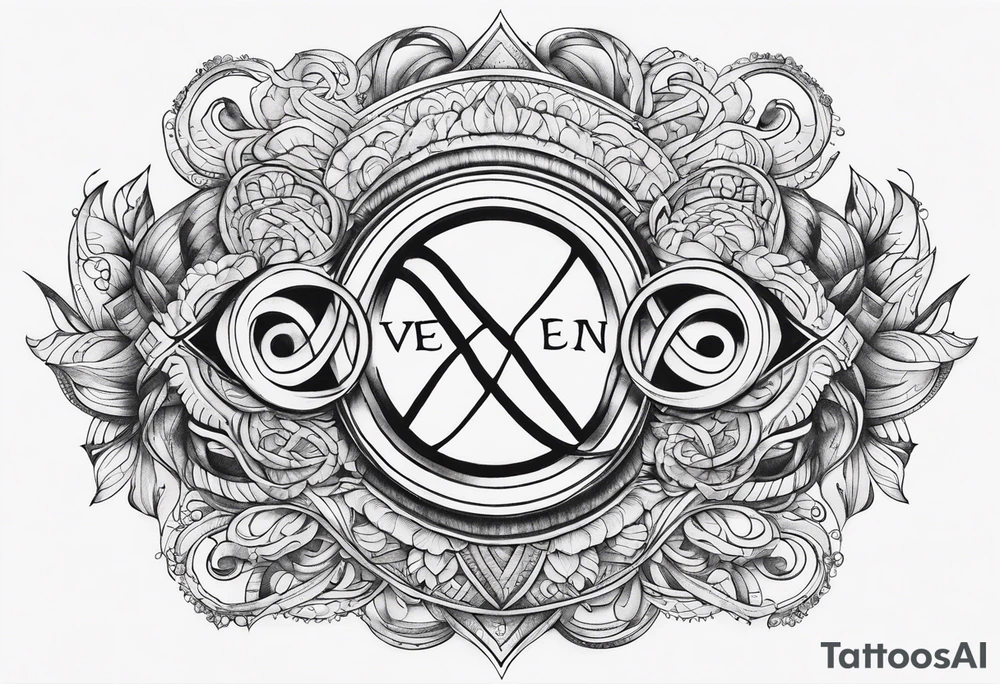 The words Even If and infinity symbol tattoo idea