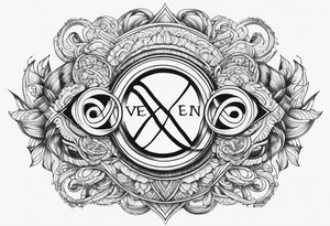 The words Even If and infinity symbol tattoo idea