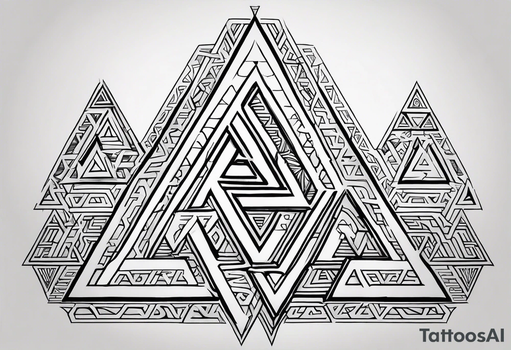 Valhalla valknut tattoo idea