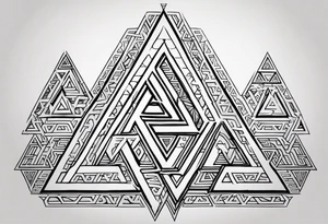 Valhalla valknut tattoo idea