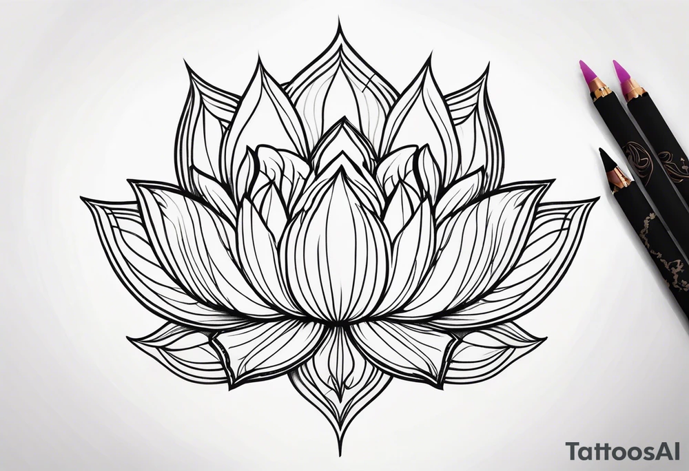 Mandala Lotus tattoo idea