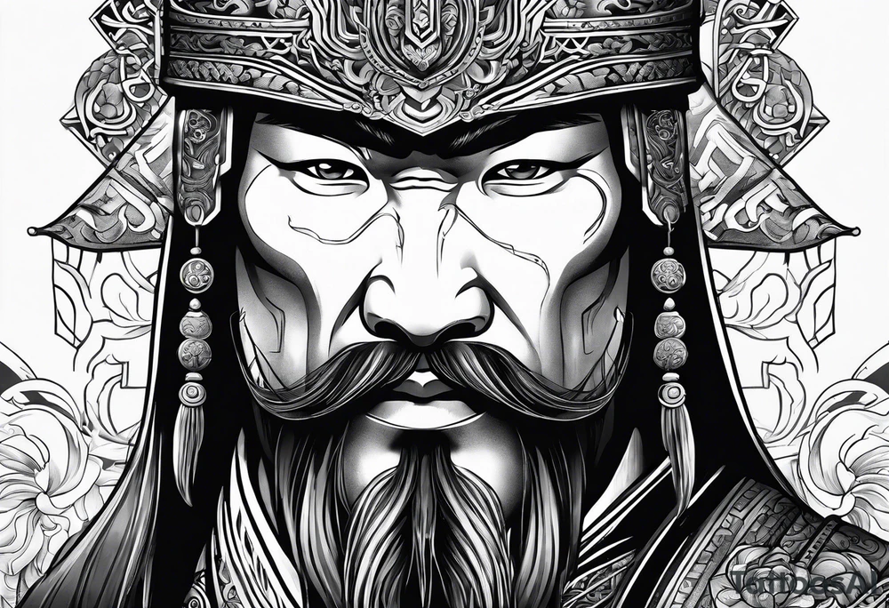 mongolian hero tattoo idea