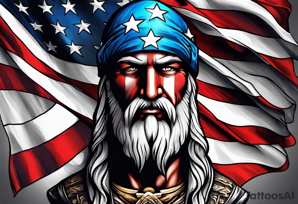 American flag tattoo idea