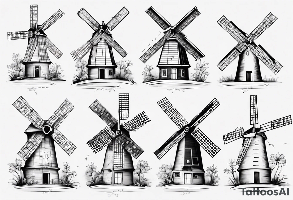 The mathematical dutch windmill graph from graph theory that is cute tattoo idea
