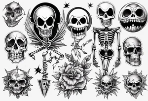 jack skeleton tattoo idea