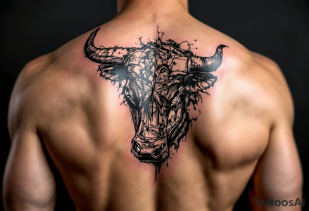 Wall Street bull tattoo tattoo idea