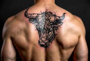 Wall Street bull tattoo tattoo idea