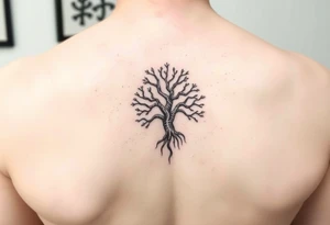 oroboros and tree of life tattoo idea