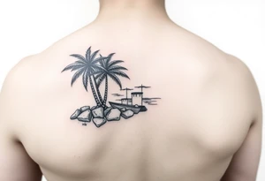 beach themed stamp tattoos tattoo idea
