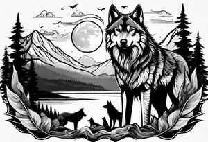 Moon
Wolves
Mountain tattoo idea
