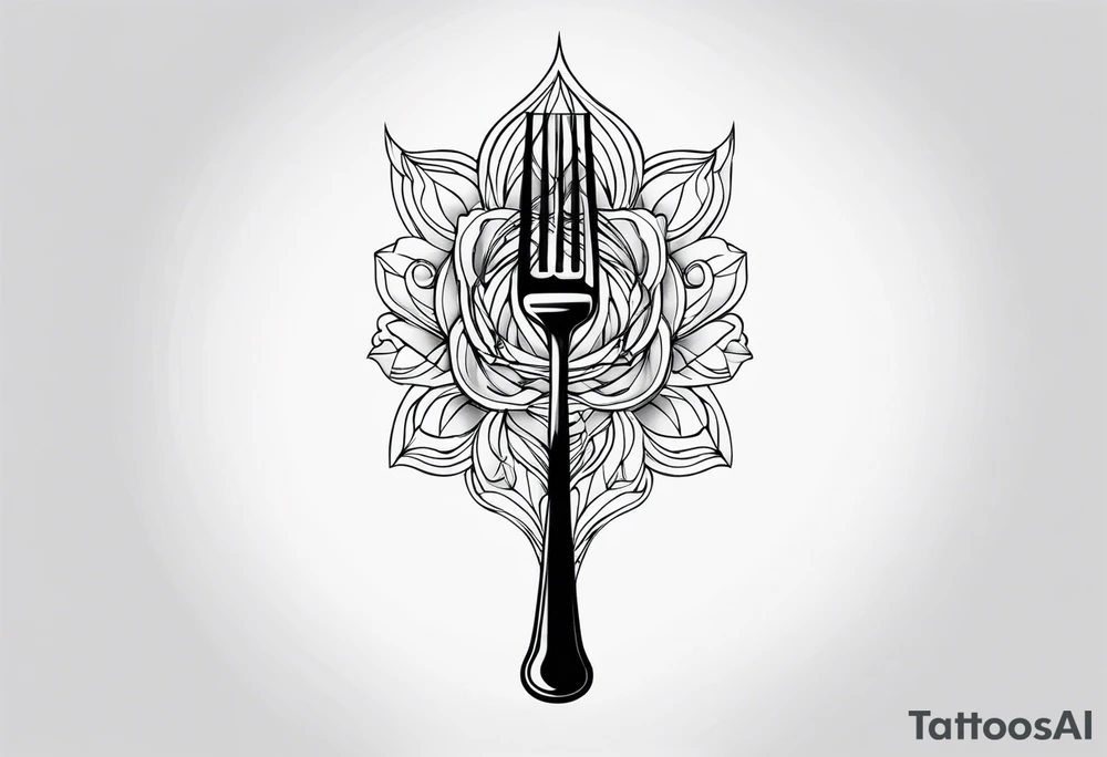 fork tattoo idea