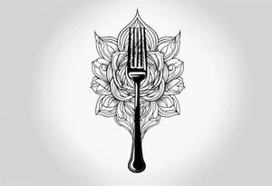 fork tattoo idea