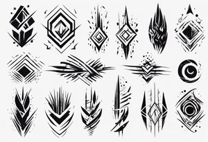 Brush stroke tattoo idea