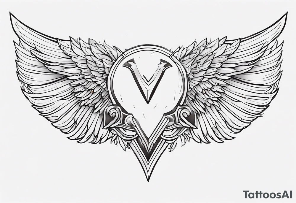 Valkyrie wings tattoo idea