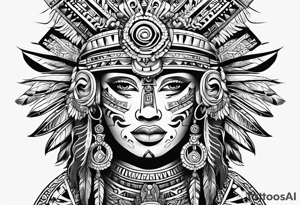 Aztec tattoo idea